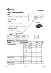 BSC882N03MSGATMA1 Datasheet Cover