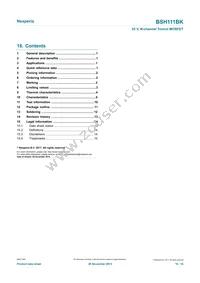 BSH111BKR Datasheet Page 16