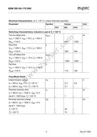 BSM300GA170DN2HOSA1 Datasheet Page 3