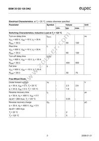 BSM35GD120DN2 Datasheet Page 3