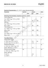 BSM50GD120DN2G Datasheet Page 3