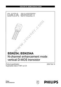 BSN254A,126 Cover