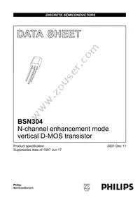 BSN304 Datasheet Cover