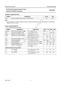 BSN304 Datasheet Page 3
