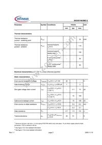 BSO051N03MS G Datasheet Page 2