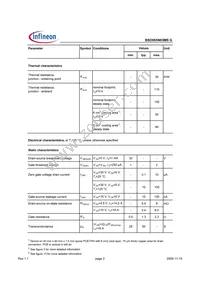 BSO065N03MSGXUMA1 Datasheet Page 2