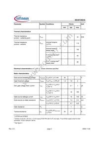 BSO072N03S Datasheet Page 2