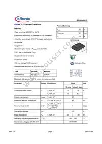 BSO094N03S Datasheet Cover