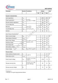 BSO130P03SNTMA1 Datasheet Page 3