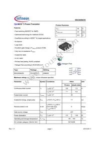 BSO200N03S Datasheet Cover