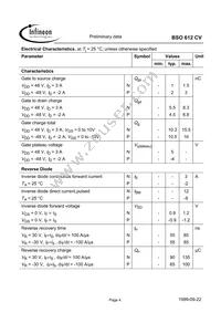 BSO612CV Datasheet Page 4