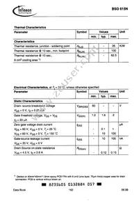 BSO615N Datasheet Page 2