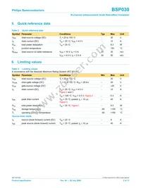 BSP030 Datasheet Page 3