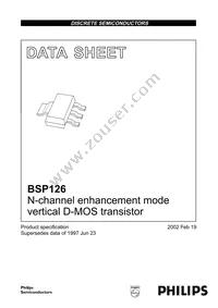 BSP126 Datasheet Page 2