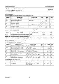 BSP230 Datasheet Page 4