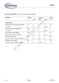 BSP300L6327HUSA1 Datasheet Page 4