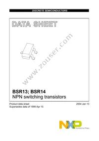 BSR14 Datasheet Page 2