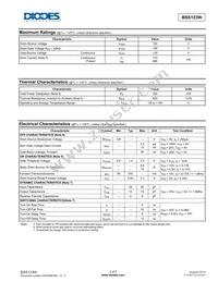 BSS123W-7 Datasheet Page 2
