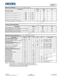 BSS127SSN-7 Datasheet Page 2