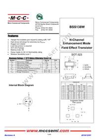 BSS138W-TP Datasheet Cover