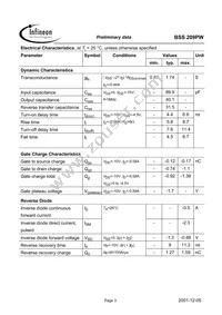 BSS209PW Datasheet Page 3