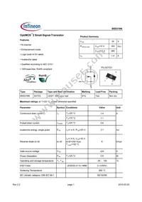 BSS316NL6327HTSA1 Datasheet Cover