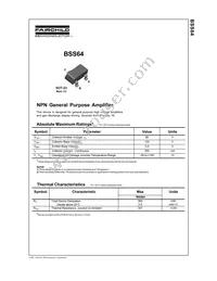 BSS64 Datasheet Page 2