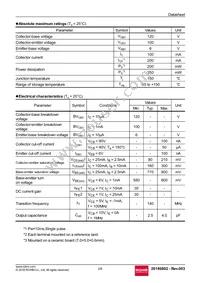 BSS64T116 Datasheet Page 2