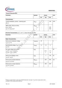 BSS670S2LL6327HTSA1 Datasheet Page 2