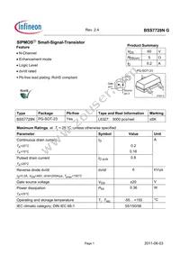 BSS7728NL6327HTSA1 Datasheet Cover