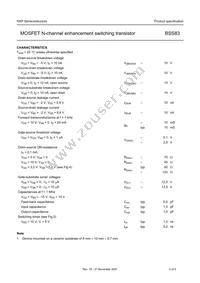 BSS83 Datasheet Page 4