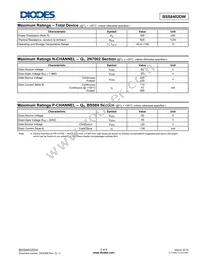 BSS8402DW-7 Datasheet Page 2