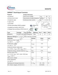 BSS84PW L6327 Datasheet Cover