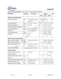 BSS84PW L6327 Datasheet Page 3