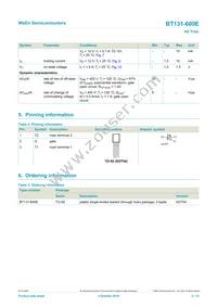 BT131-600E Datasheet Page 2
