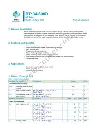 BT134-600D Datasheet Cover