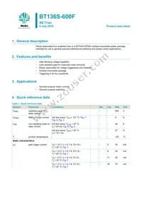 BT136S-600F Datasheet Cover