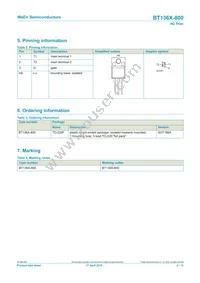 BT136X-800 Datasheet Page 2