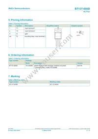 BT137-600D Datasheet Page 2