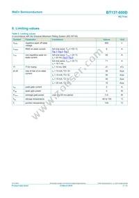 BT137-600D Datasheet Page 3