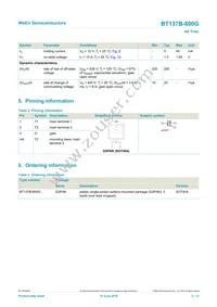 BT137B-800G Datasheet Page 2