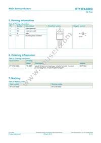 BT137X-600D Datasheet Page 2