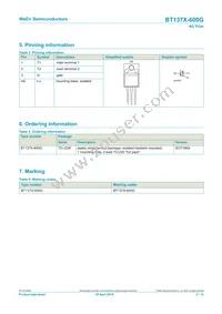 BT137X-600G Datasheet Page 2