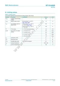 BT138-600D Datasheet Page 3