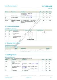 BT139B-600E Datasheet Page 2