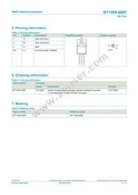 BT139X-600F/DG Datasheet Page 2