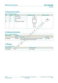 BT139X-800/L02Q Datasheet Page 2