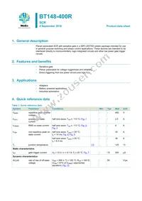 BT148-400R Datasheet Cover