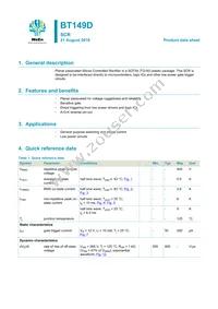 BT149D Datasheet Cover