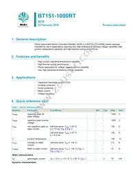 BT151-1000RT Datasheet Cover